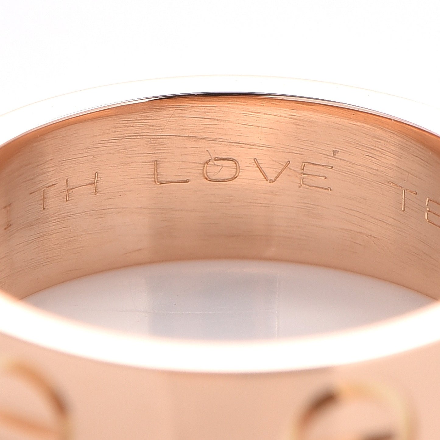 18K Pink Gold 5.5mm LOVE Ring 50 5.25