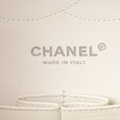 Chanel Caviar Quilted Jumbo Double Flap White 7 of 12
