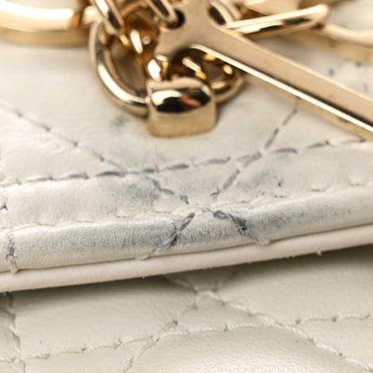 Christian Dior Lambskin Cannage My Dior Top Handle Bag White 13 of 13