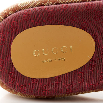 Gucci Canvas GG Monogram Angelina Platform Slide Sandals 36 Beige Ruggine 9 of 10