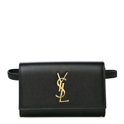 Saint Laurent Grain De Poudre Monogram Kate Belt Bag Black 1 of 8