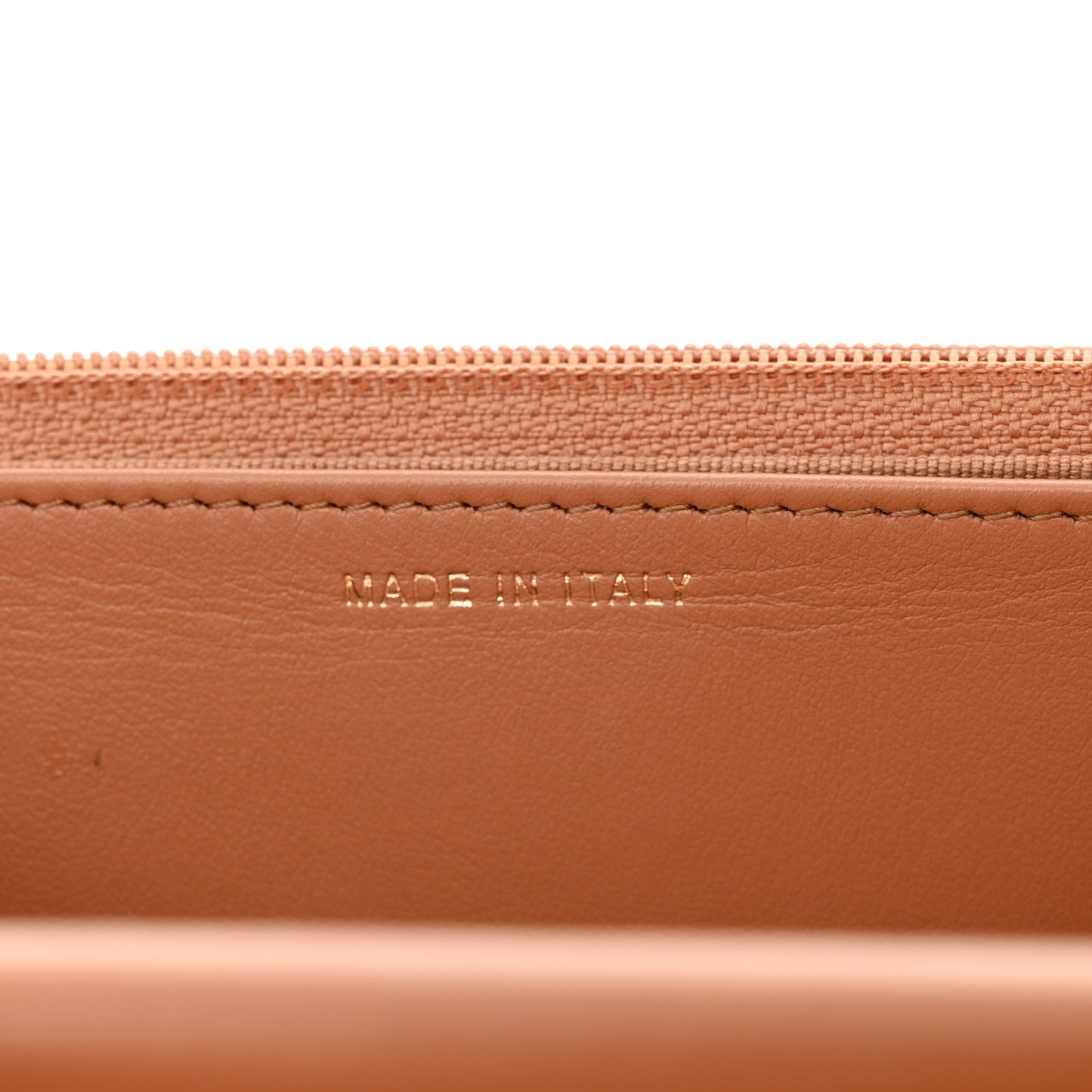 Caviar Chevron Quilted Boy Wallet On Chain WOC Dark Beige