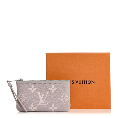 Louis Vuitton Empreinte Monogram Giant Key Pouch Brume Gray White Quartz 8 of 8