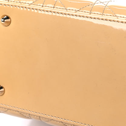 Christian Dior Patent Cannage Medium Lady Dior Beige 11 of 11