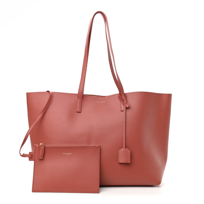 Saint Laurent Calfskin Large Shopping Tote Palissandre 1 of 11