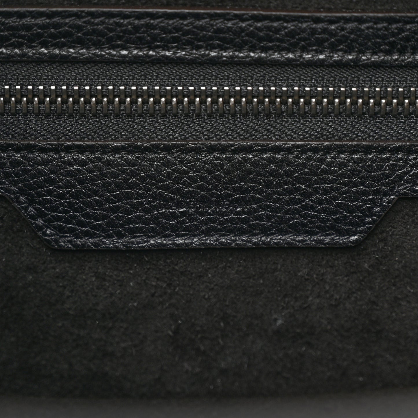 Drummed Calfskin Mini Luggage Black