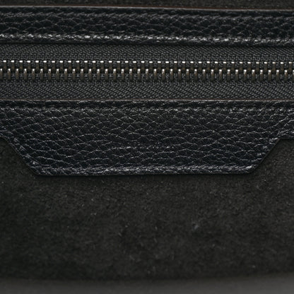 Celine Drummed Calfskin Mini Luggage Black 7 of 13