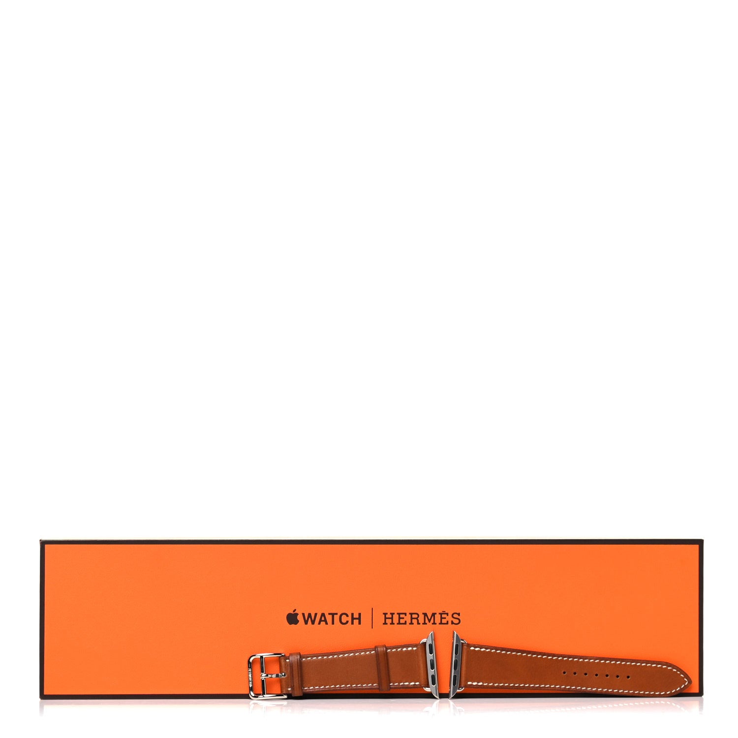 Hermes Barenia 40mm Apple Watch Single Tour Band Fauve 5 of 5