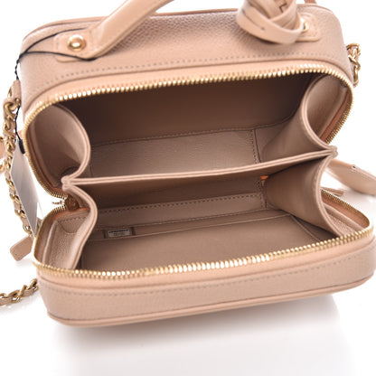 Chanel Caviar Quilted Small CC Filigree Vanity Case Beige 7 of 10