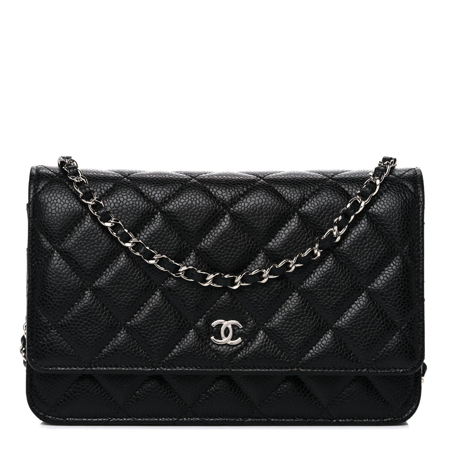 Chanel Caviar Quilted Wallet On Chain WOC Black 1 of 4