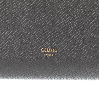 Celine Grained Calfskin Large Multifunction Strap Wallet Grey Vintage Pink 6 of 7