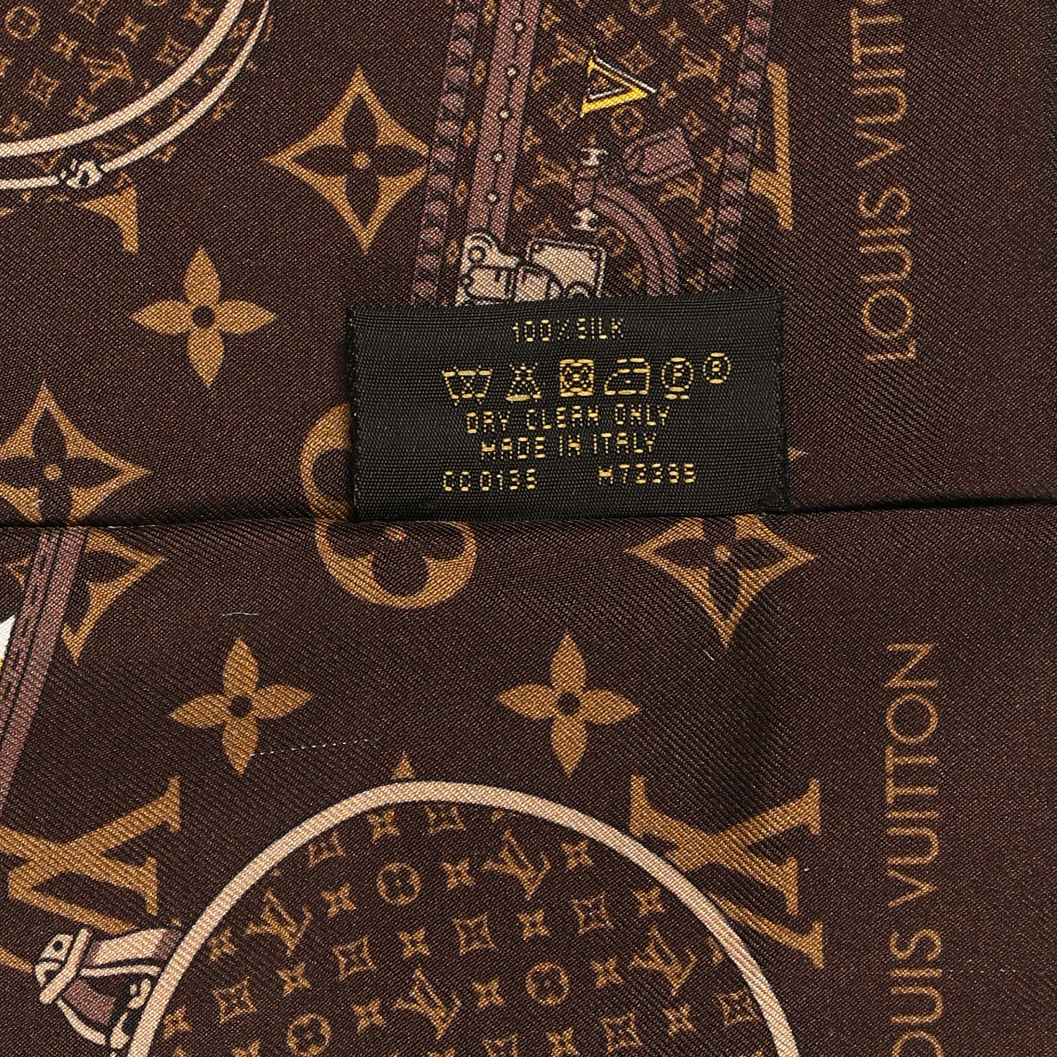 Louis Vuitton Silk Monogram Trunks Bandeau 4 of 5