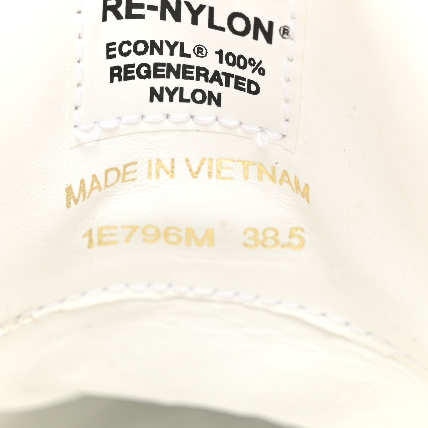 Vitello Sport Spazzolato Rois Rubber Triangle Logo Perforated Womens District Low Top 30mm Sneakers 38.5 White Alabastro