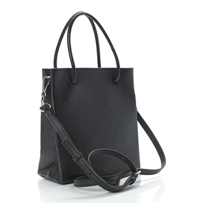 Balenciaga Calfskin Logo XXS Shopping Tote Black 3 of 9