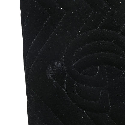 Gucci Velvet Matelasse GG Marmont Chain Wallet Black 11 of 11