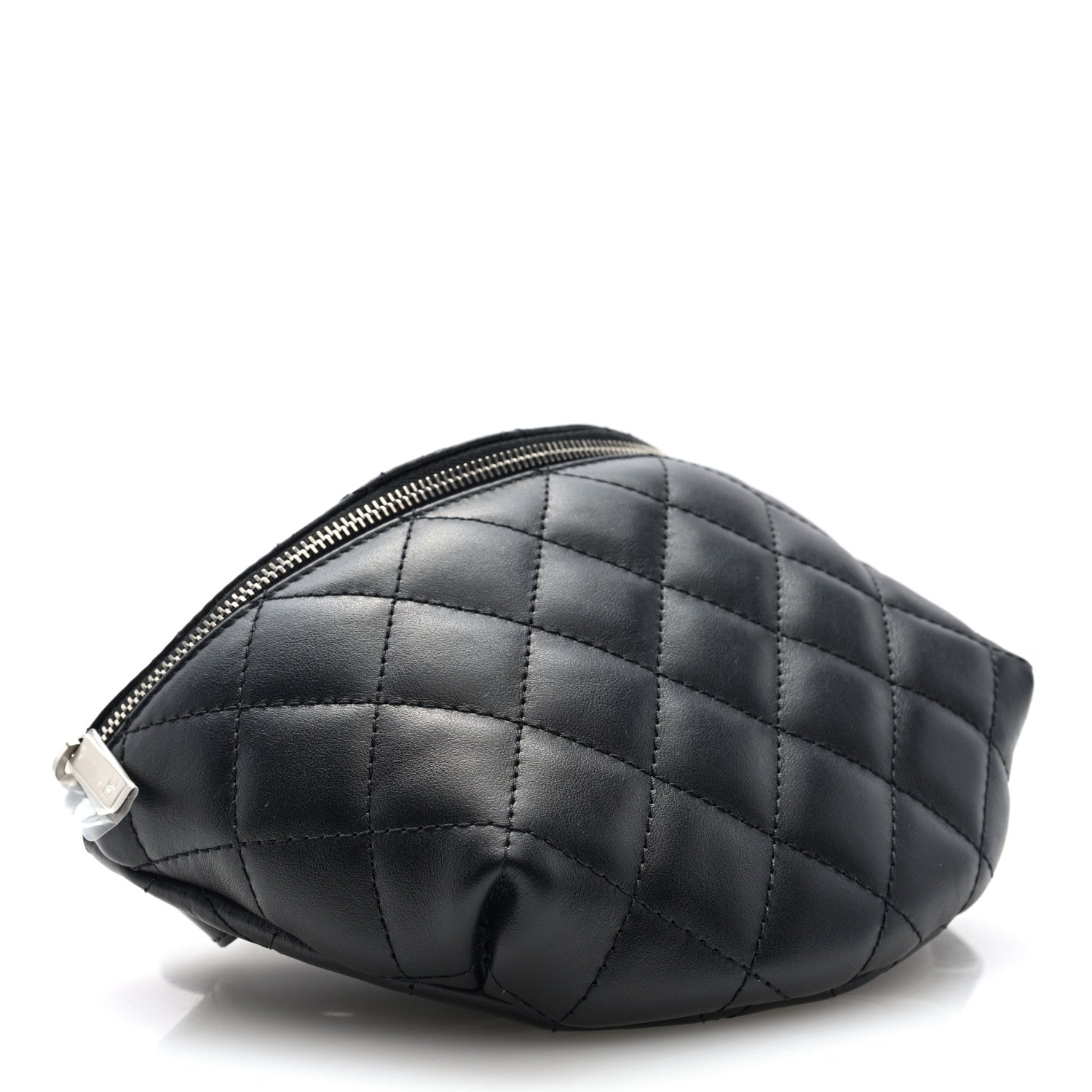 Chanel Lambskin Quilted Waist Belt Bag Black 4 of 10