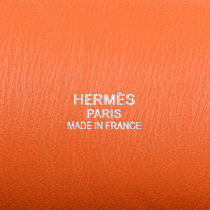 Hermes Taurillon Clemence Jypsiere 34 Orange 6 of 7