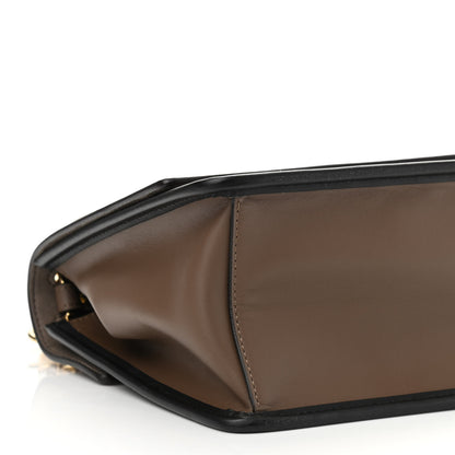 Fendi Vitello Century F is Fendi Bi-Color FF 1974 Embossed Kan I Shoulder Bag Maya Black 9 of 11