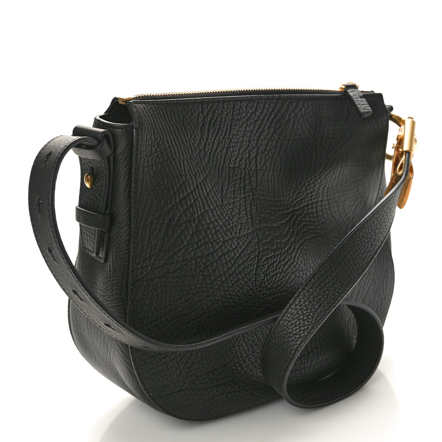 Burberry Grainy Calfskin Small Knight Bag Black 3 of 14