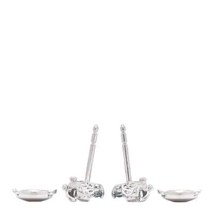 Tiffany Platinum Diamond Aquamarine Paper Flowers Firefly Earrings 3 of 4