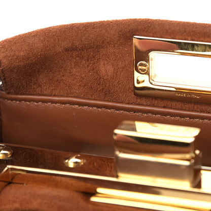 Fendi Chamois XS Peekaboo Iconic Satchel Cuoio 12 of 12