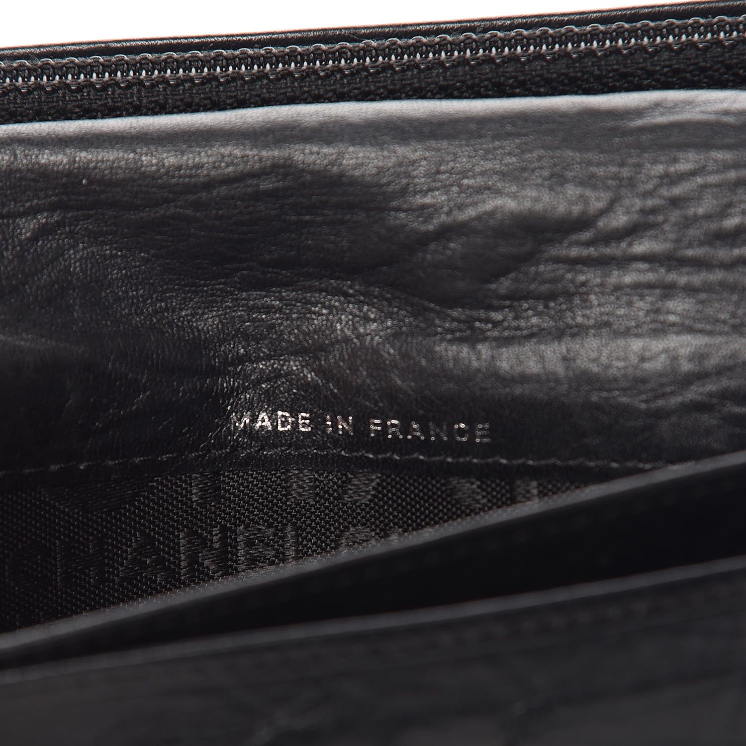 Chanel Aged Calfskin Quilted Cambon Yen Wallet Black 7 of 8