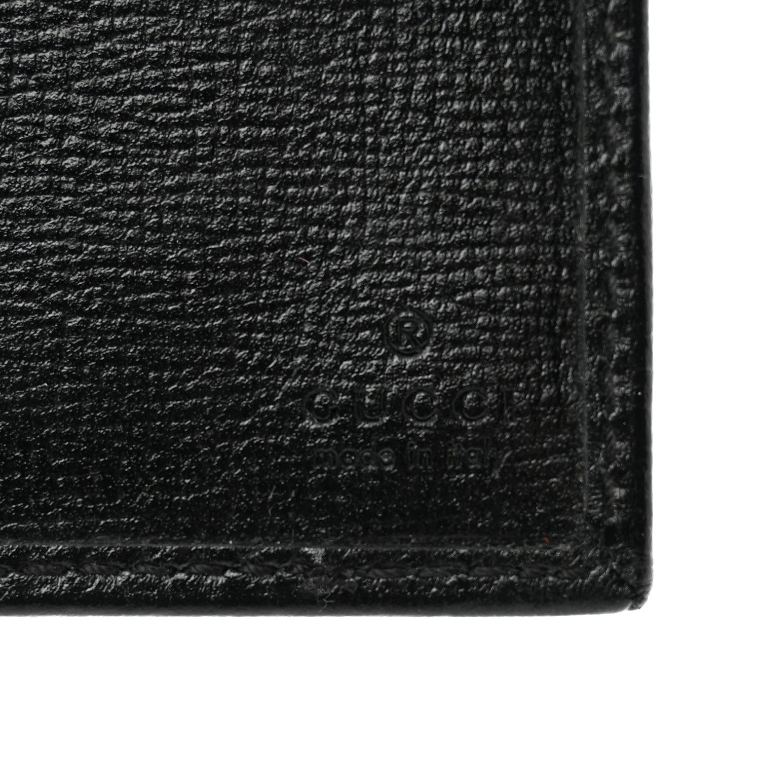Gucci GG Supreme Monogram Azalea Calfskin Retro Interlocking G Bi-Fold Wallet Black 6 of 7