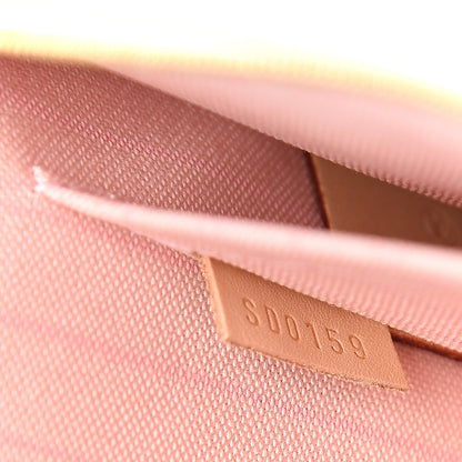 Louis Vuitton Damier Azur Neverfull MM GM Pochette Rose Ballerine 7 of 7
