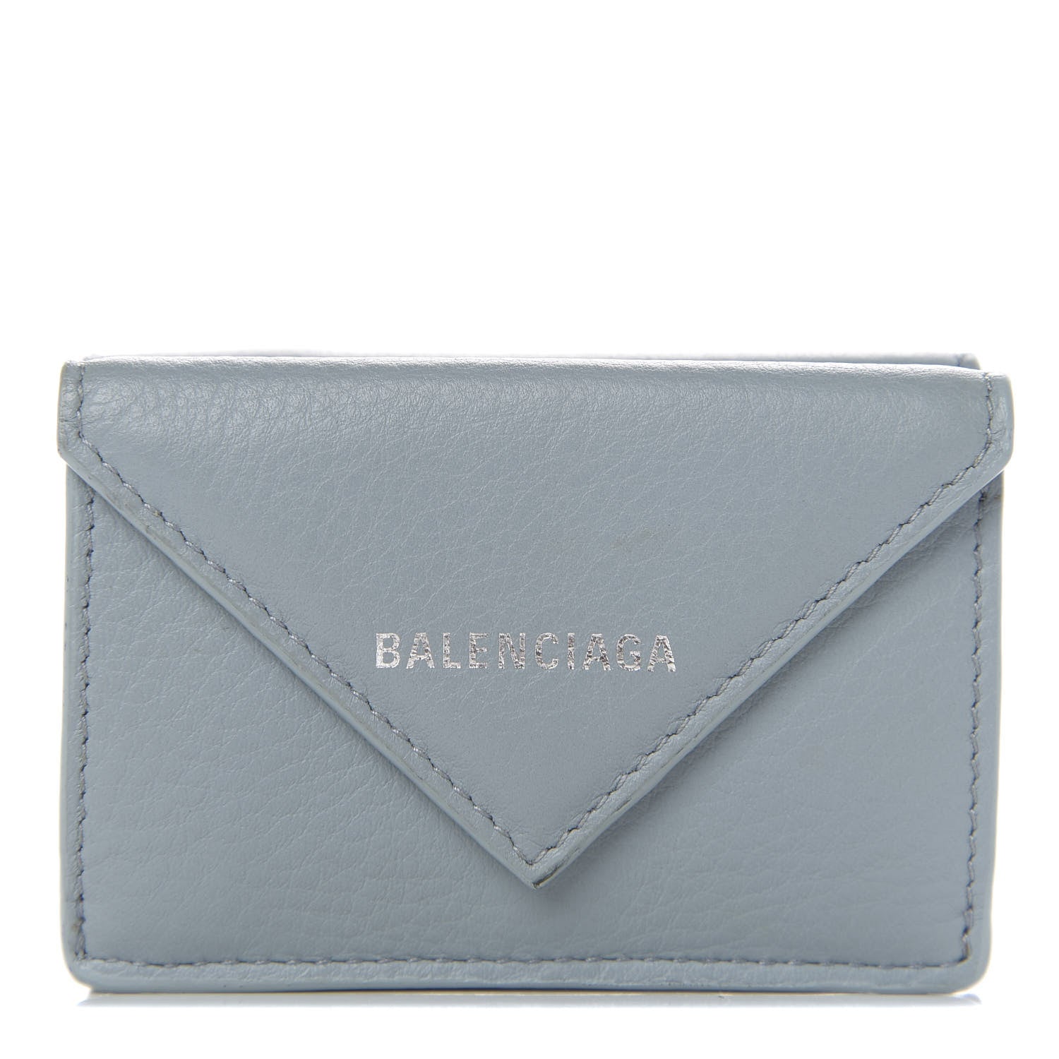 Balenciaga Calfskin Mini Papier Wallet Cyclade 1 of 6