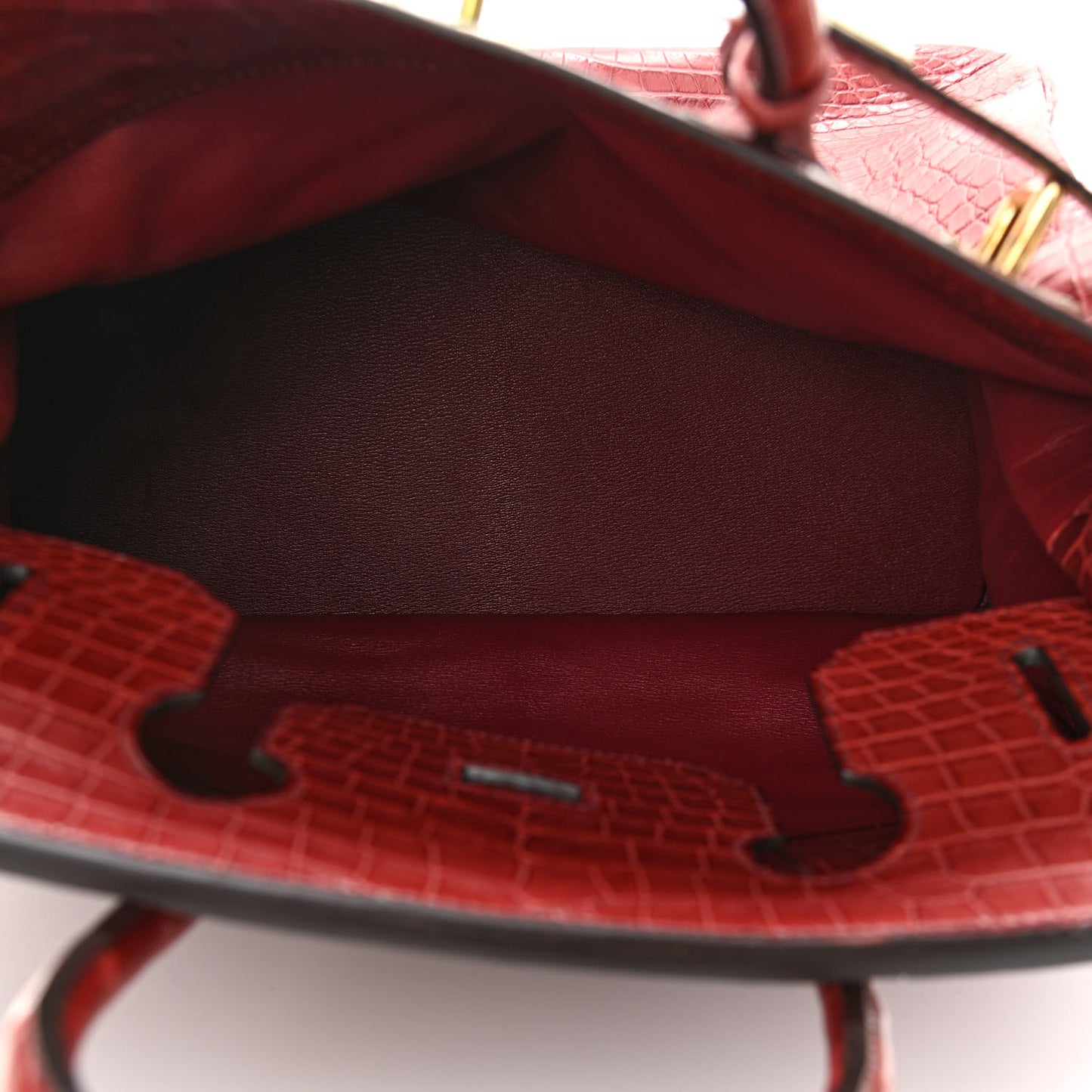 Matte Porosus Crocodile HAC Birkin 40 Bourgogne