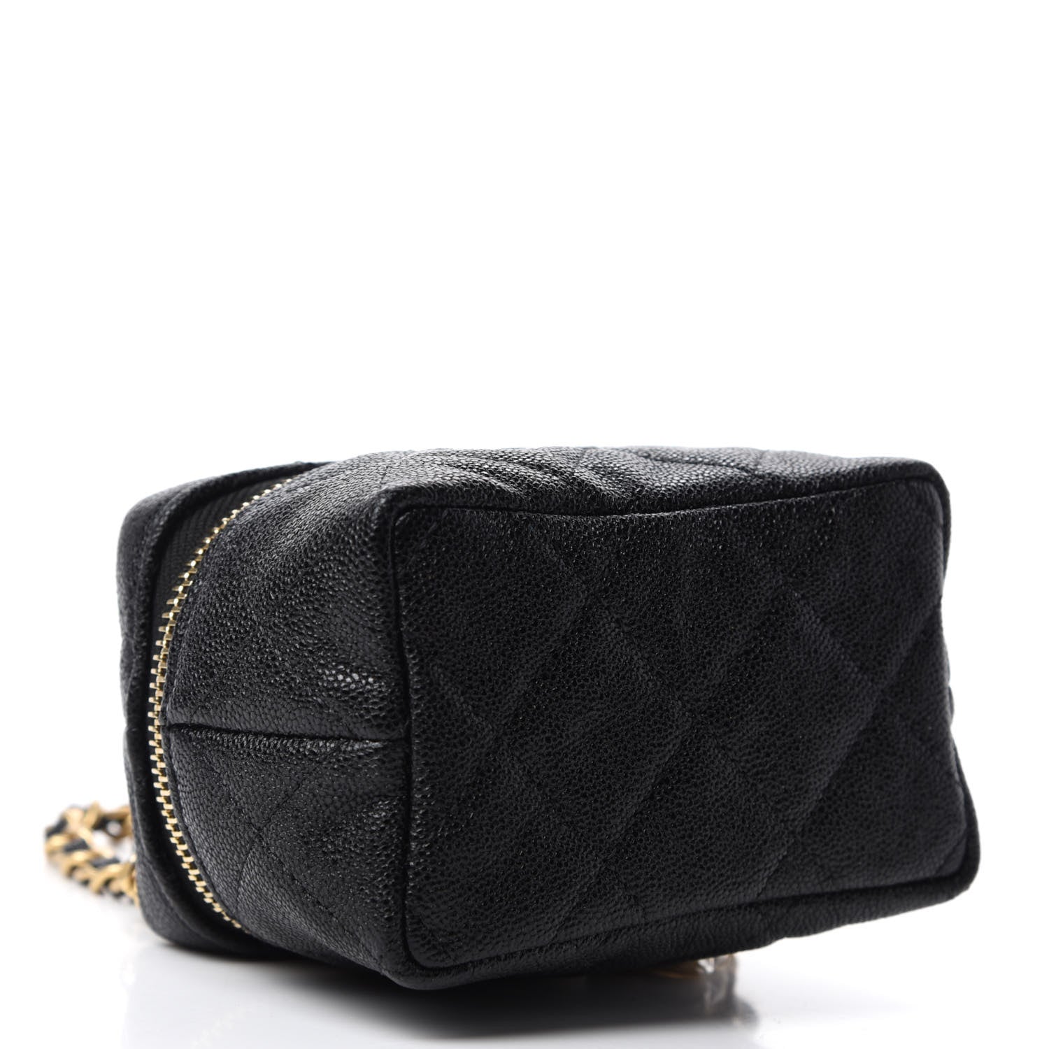 Chanel Caviar Quilted Mini Top Handle Vanity With Chain Black 4 of 11