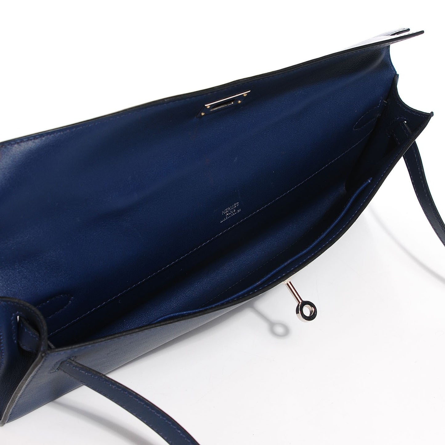 Swift Kelly Cut Clutch Pochette Bleu De Malte