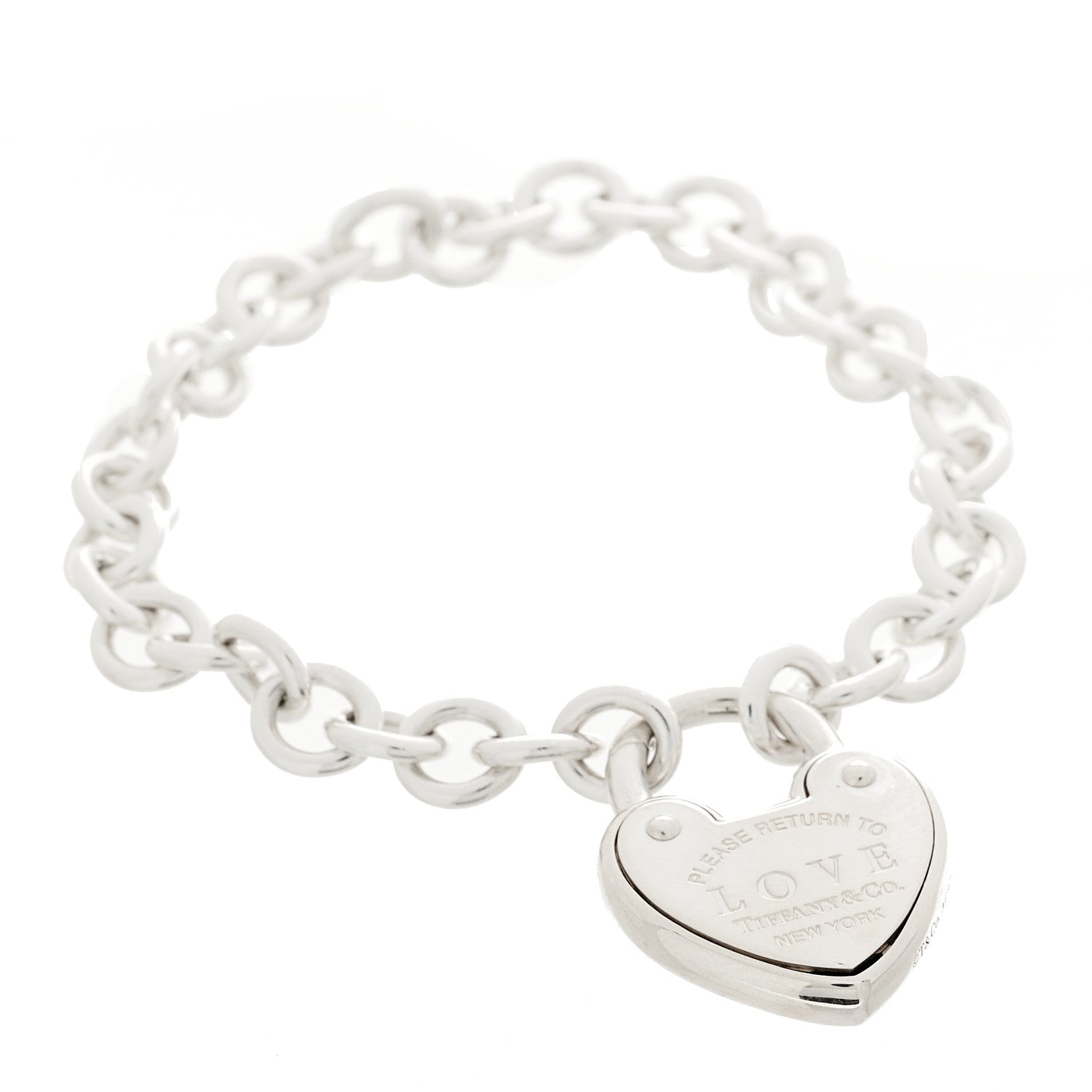 Tiffany Sterling Silver Return to Tiffany Love Lock Bracelet 2 of 4