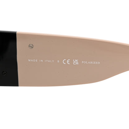 Chanel Acetate Polarized Rectangle Sunglasses 5524-A Black Beige 7 of 8