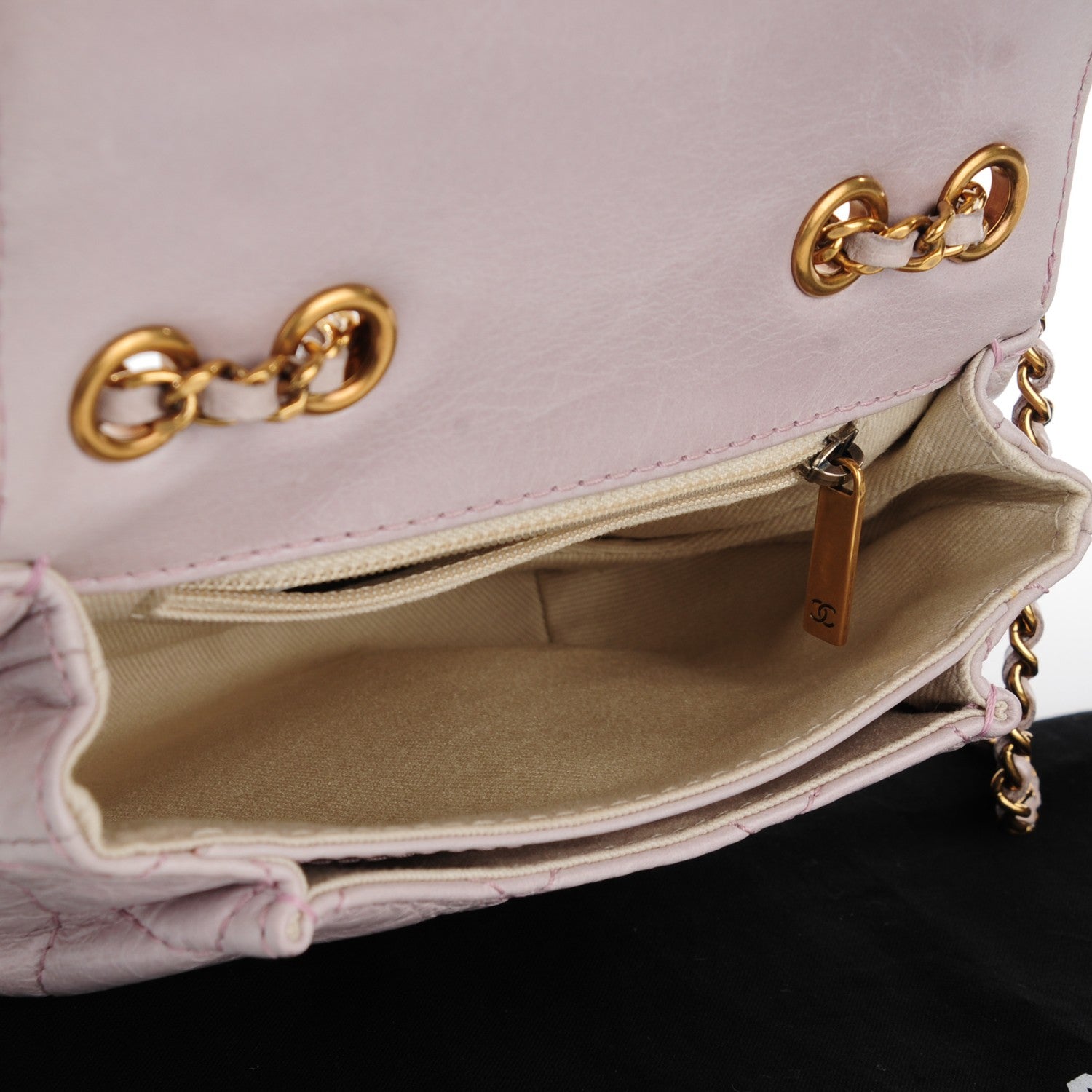 Chanel Aged Calfskin Small Bubble CC Flap Light Pink 6 of 8