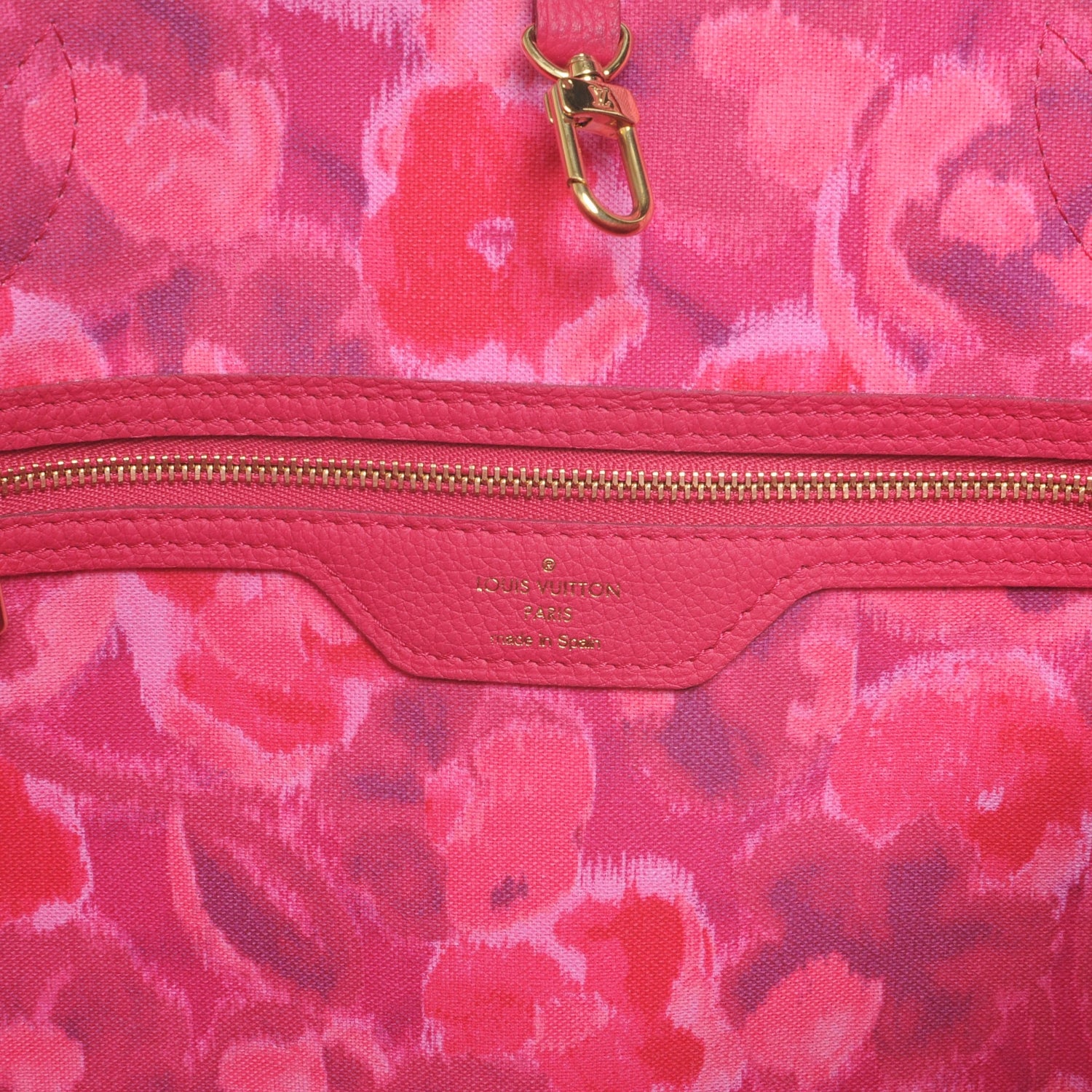 Louis Vuitton Monogram Articles de Voyage Ikat Neverfull MM Rose Indien 7 of 8