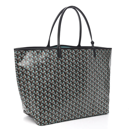 Goyard Goyardine Saint Louis Claire Voie GM Black Blue 3 of 10