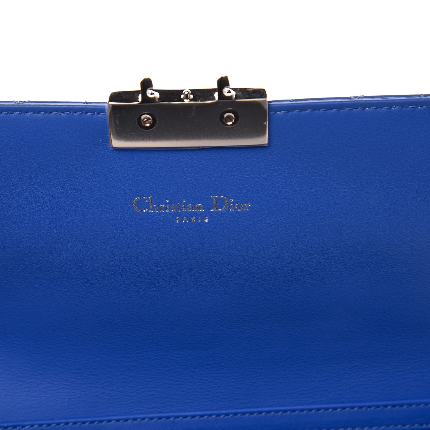 Christian Dior Patent Cannage Miss Dior Promenade Pouch Blue 6 of 7