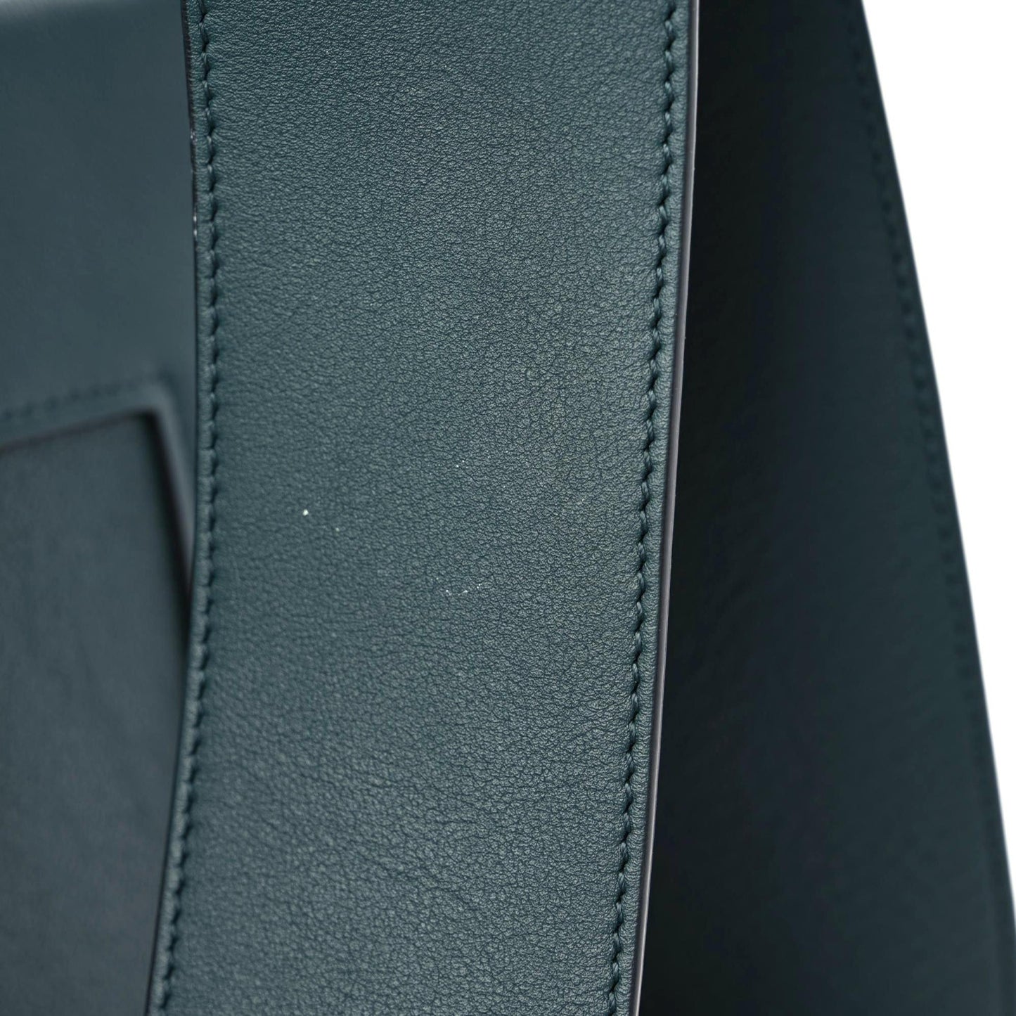 Shiny Smooth Calfskin Medium Frame Shoulder Bag Amazone Dark Navy