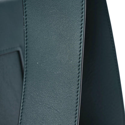 Celine Shiny Smooth Calfskin Medium Frame Shoulder Bag Amazone Dark Navy 10 of 16