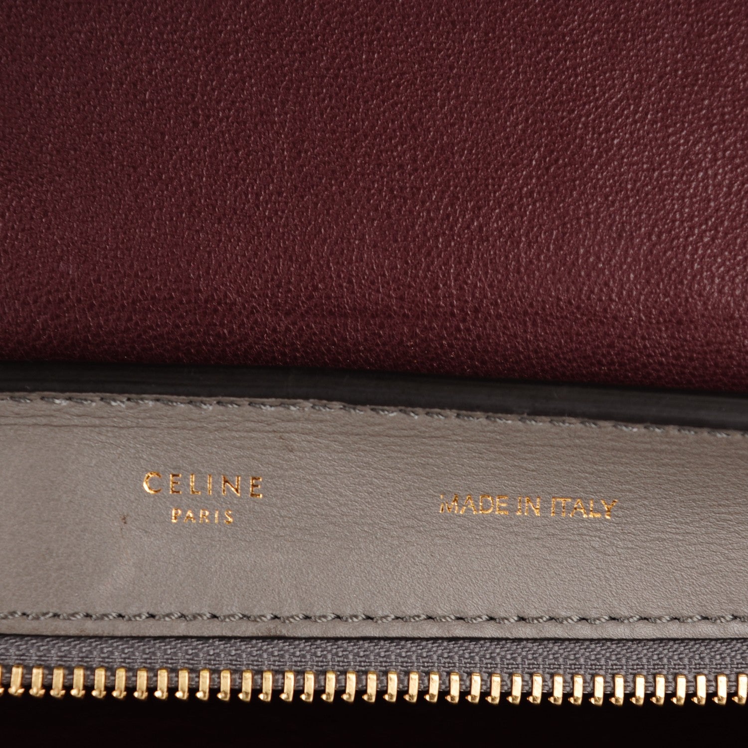 Celine Crocodile Embossed Nubuck Medium Trapeze Grey 6 of 9