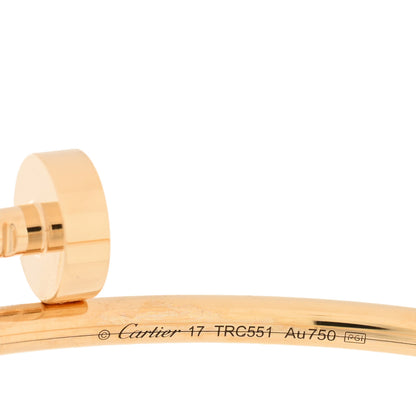 Cartier 18K Yellow Gold Small Juste Un Clou Bracelet 17 3 of 4