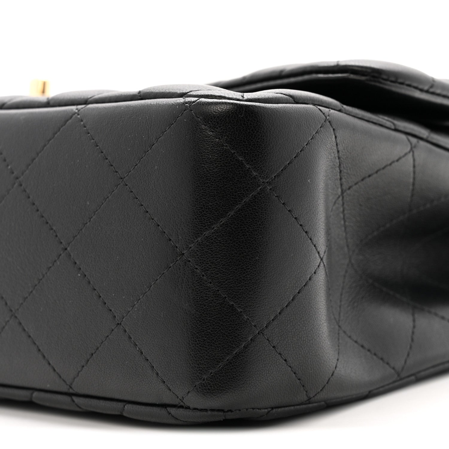 Chanel Lambskin Quilted Jumbo Double Flap Black 10 of 16