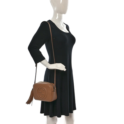 Gucci Pebbled Calfskin Small Soho Disco Bag Camelia 2 of 11