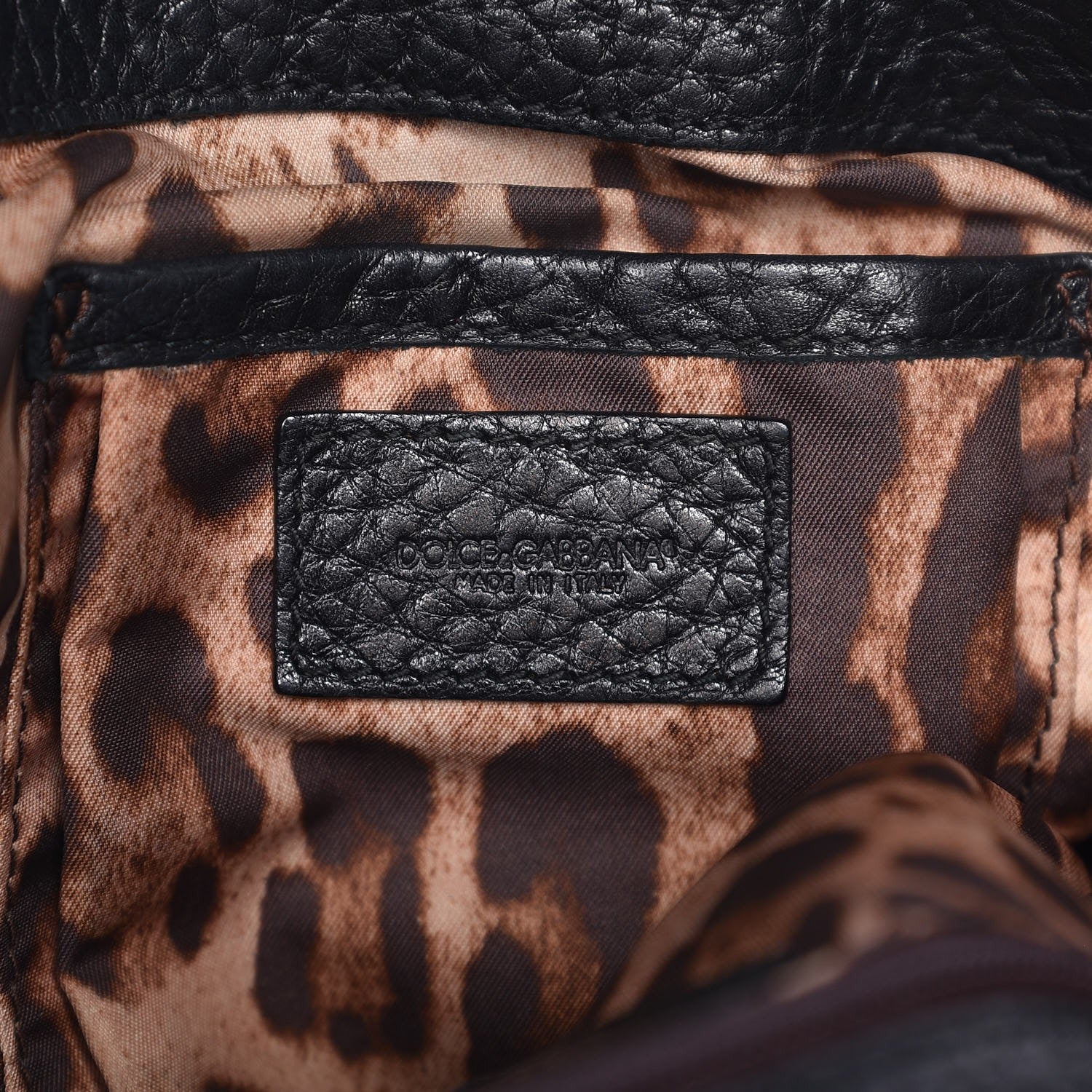 Dolce & Gabbana Calfskin Miss Camp Shoulder Bag Black 7 of 8