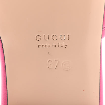 Gucci Nappa GG Matelasse GG Marmont Flat Slide Sandals 37 Bon Bon 7 of 11