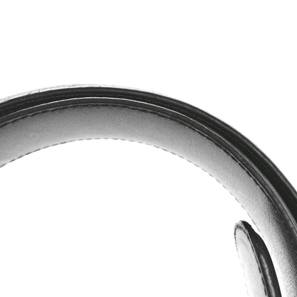 Chrome Hearts Calfskin Sterling Silver Cross Oval Belt 85 34 Black 8 of 9