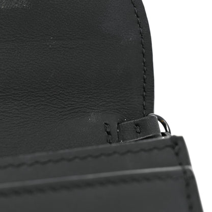 Christian Dior Ultra Matte Calfskin Saddle Chain Wallet Pouch Black 14 of 18