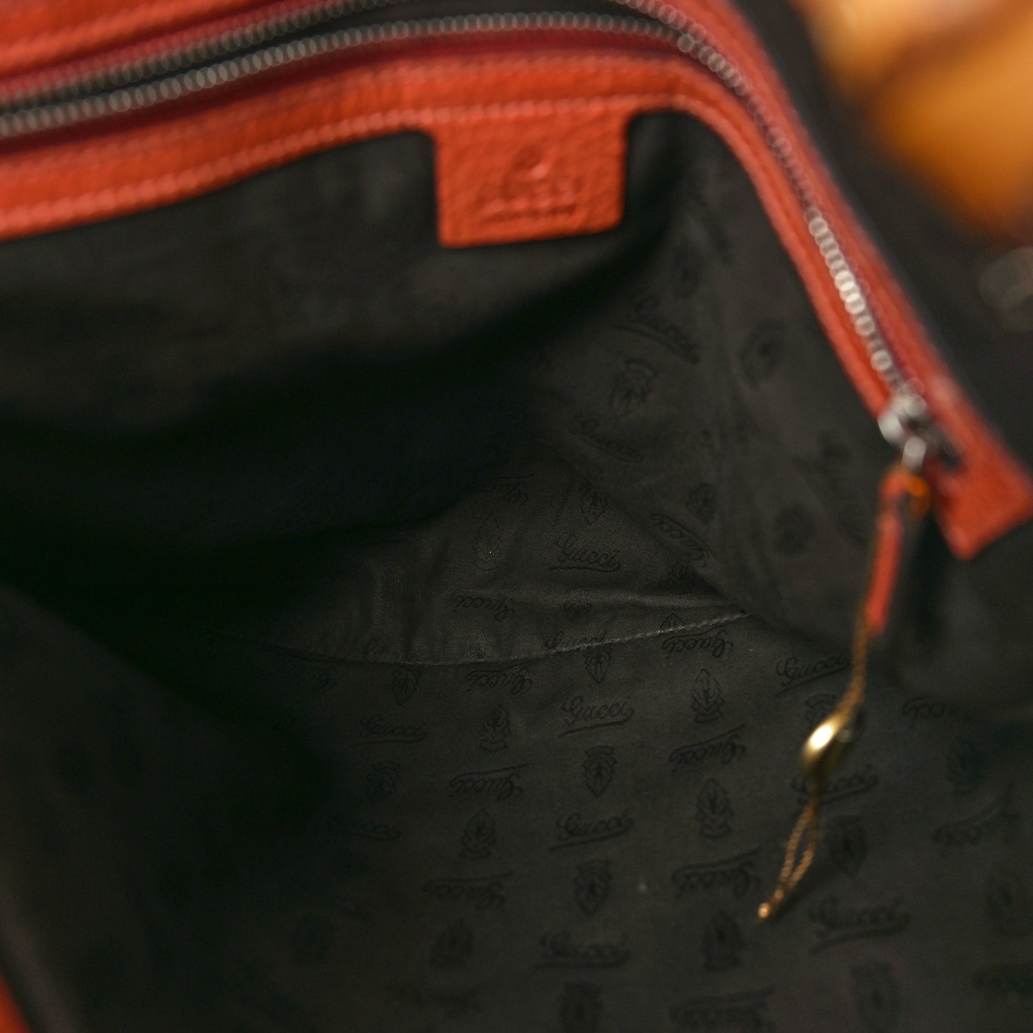 Monogram Medium Bamboo Bar Tote Coral