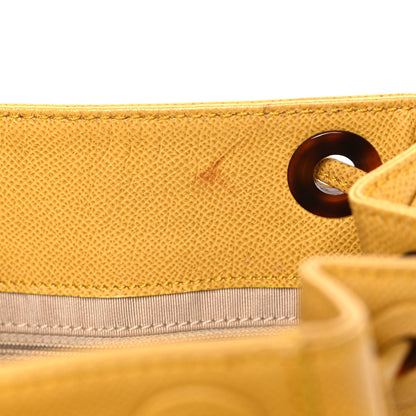 Chanel Caviar Tortoise CC Backpack Yellow 11 of 11